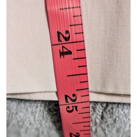 Banana Republic Harrison Pink Straight Leg Cropped Stretch Pants Size 10 - Picture 7 of 8